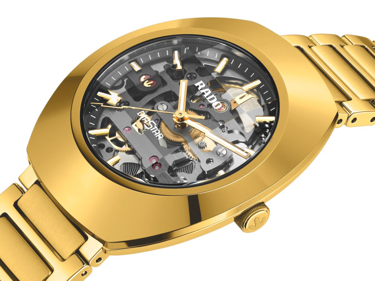 DiaStar Original Skeleton 38 mm Skeleton Dial with Gold‑Tone Stainless Steel Bracelet