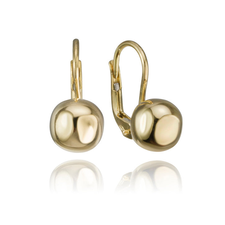 18k Yellow Gold Ball Stud Earrings