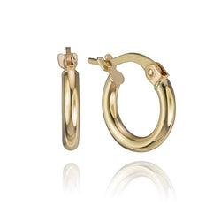 14K Yellow Gold Mini Hoops