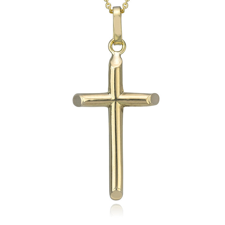 18K Yellow Gold Cross Pendant