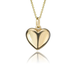 14K Yellow Gold Heart Pendant