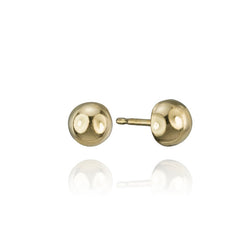 18K Yellow Gold Stud Earrings