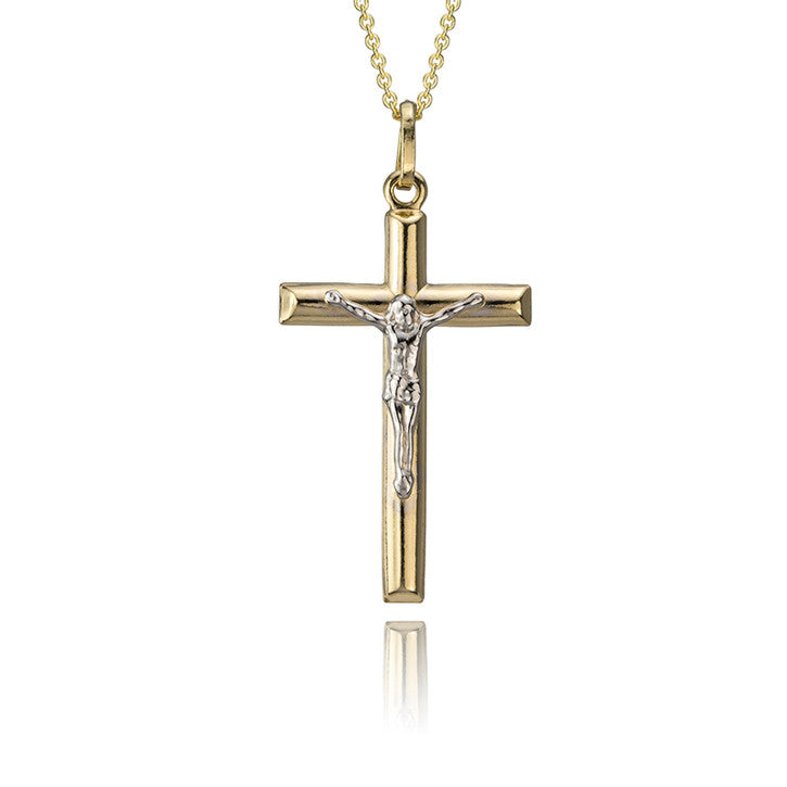 14k Yellow Gold Cross Pendant