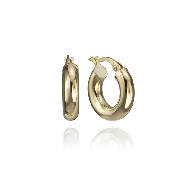 14K Yellow Gold Hoop Earrings