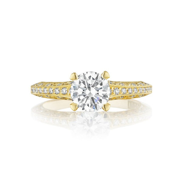 Tacori Classic Crescent 18K Yellow Gold Engagement Ring