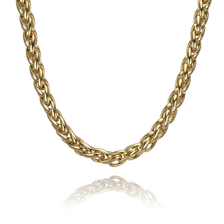 18k Yellow Gold Spiga Link Chain