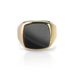 10K Yellow Gold Onyx Gentlemen's Ring