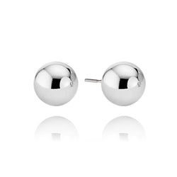 14K White Gold Stud Earrings