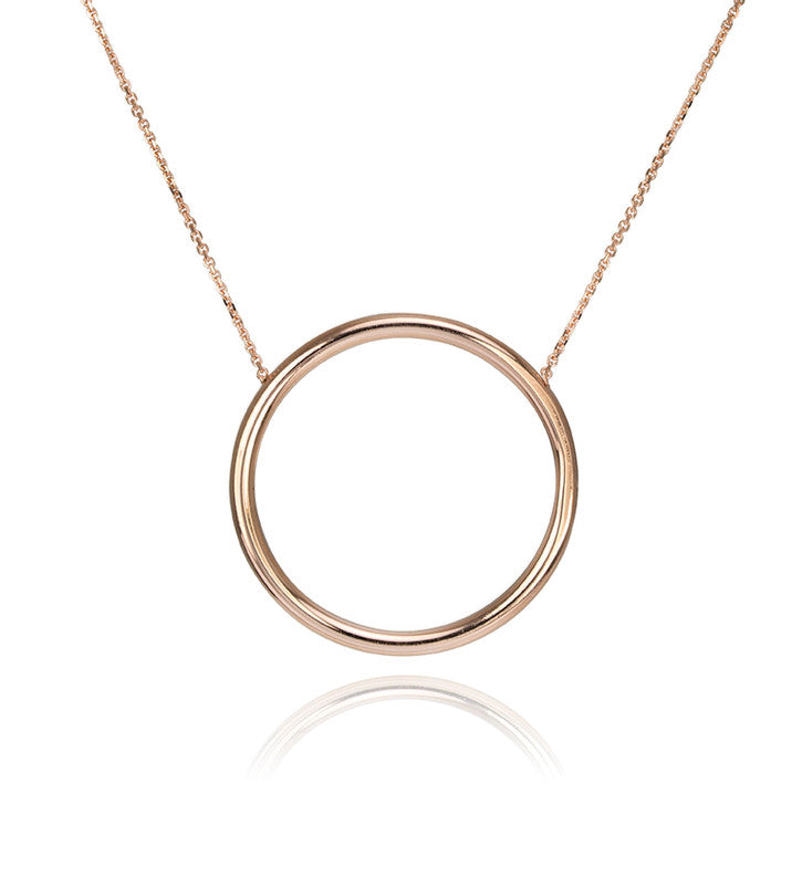 18k Rose Gold Infinity Pendant