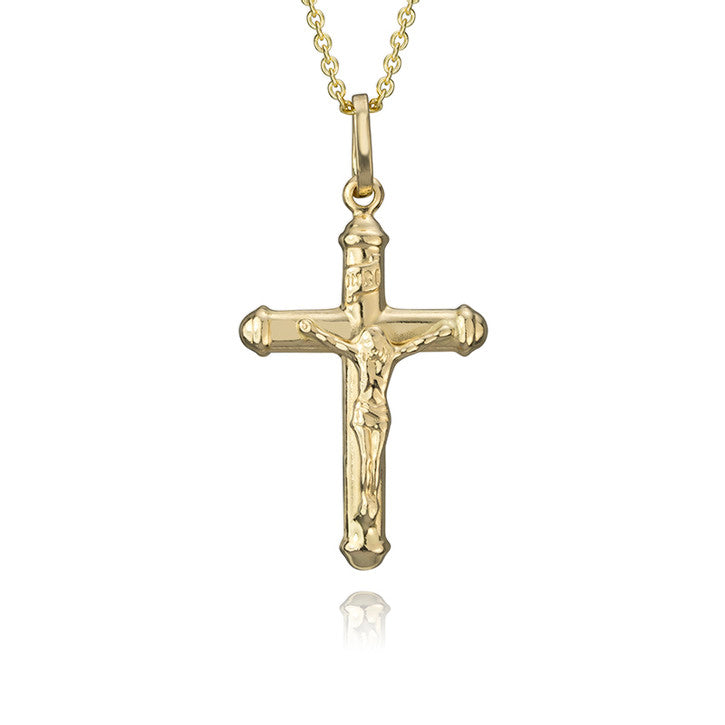 14k Yellow Gold Cross Pendant
