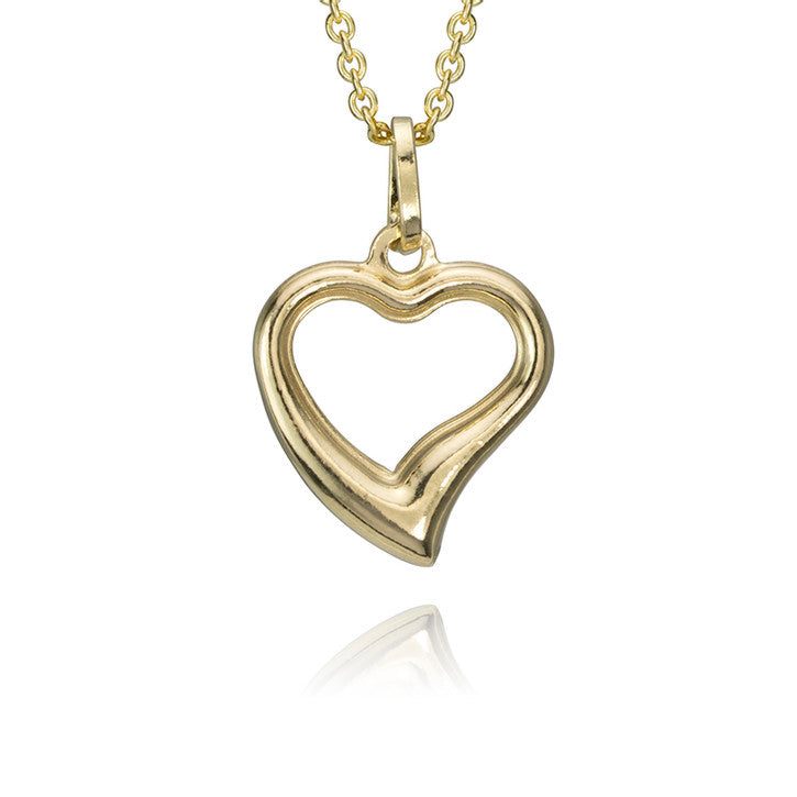 14k Yellow Gold Heart Pendant